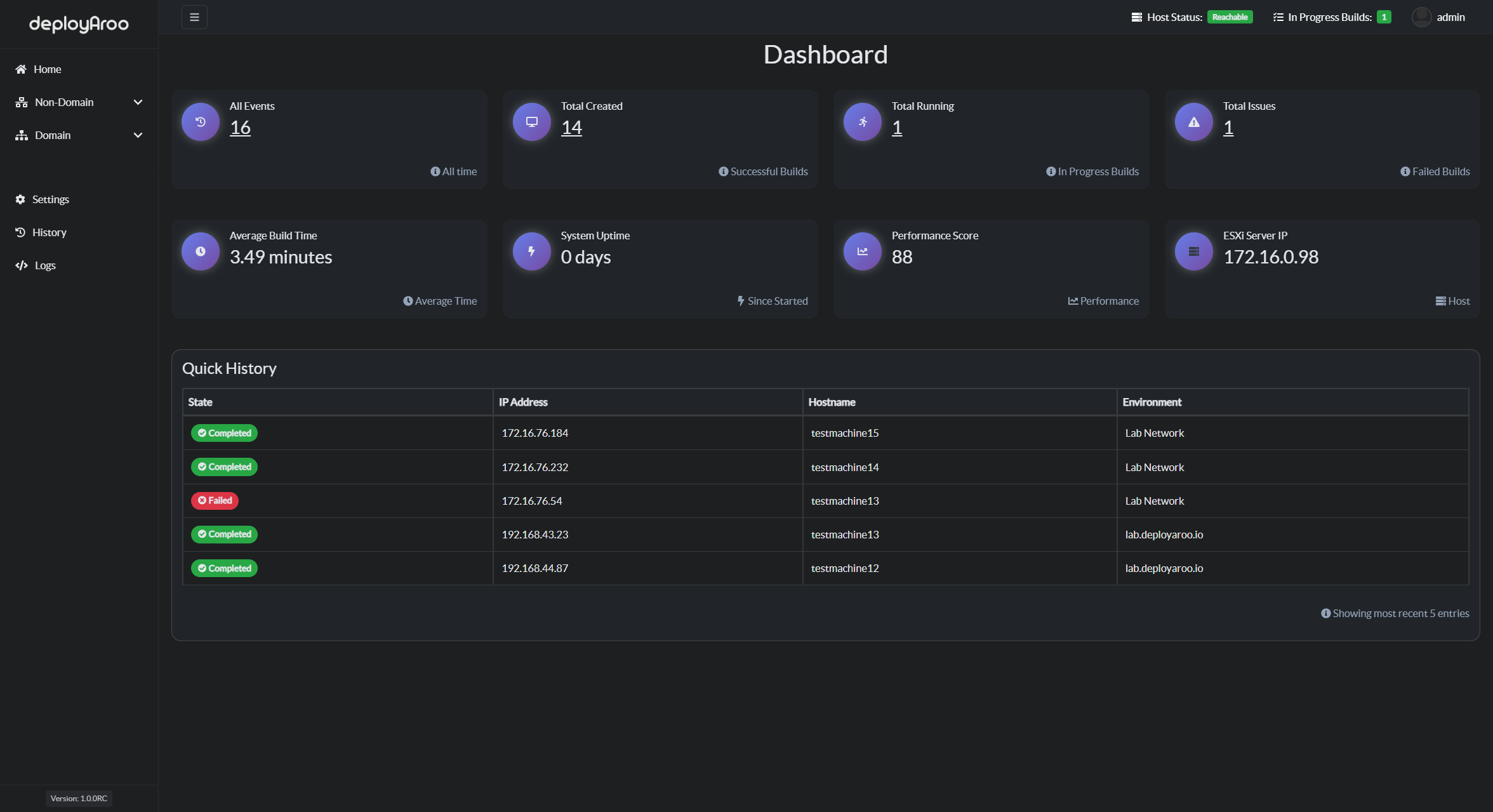 Deployaroo Dashboard